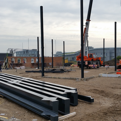 Constructie Voor Bedrijfspand In Aanbouw Geffen Products