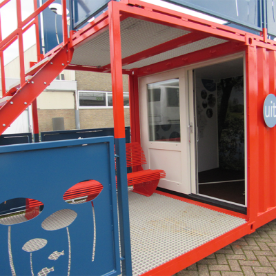 Mobiel informatiepunt voor projecten op locatie