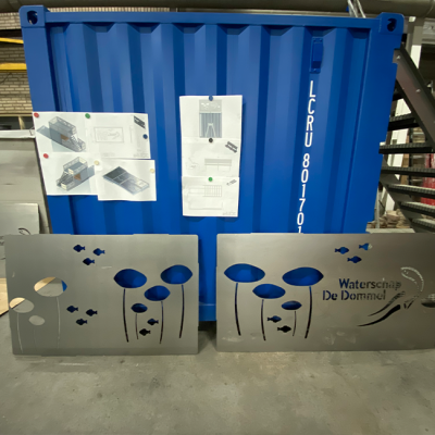 Uitkijkcontainer in productie